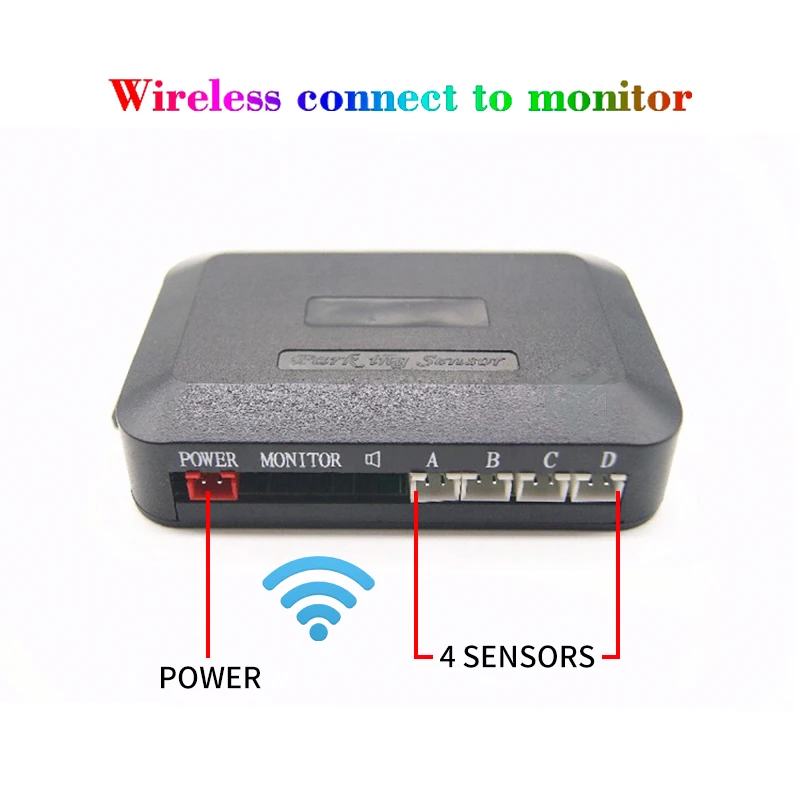LCD Rear View Mirror Display Buzzer Alarm Front Side Wireless Connection Parking Sensor Radar Kit For 12V Cars | Автомобили и