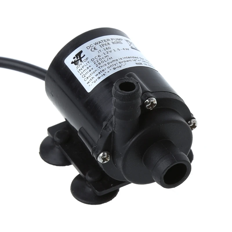 

P15F DC 12V Solar Power Hot Circulation Water Pump Brushless Motor Aquarium Pond Submersible 200L/H
