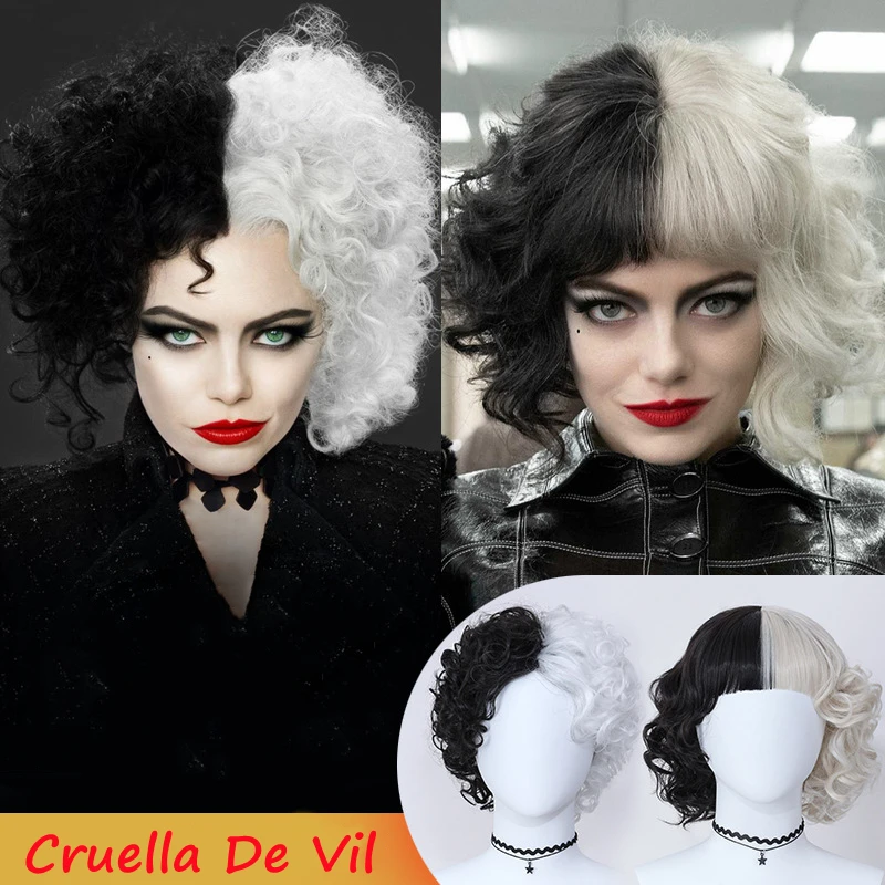 

Парик из фильма «Cruella De Vil» для косплея «Cruella»