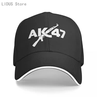 fashion us ak47 baseball cap top selling uzi gun letter print hip hop cap men women summer leisure adjustable snapback hat bone
