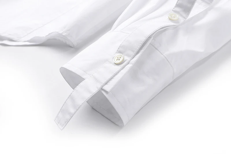 

[EAM] Women Irregular Leisure Big Size White Blouse New Lapel Long Sleeve Loose Fit Shirt Fashion Spring Autumn 2021 1DD4934