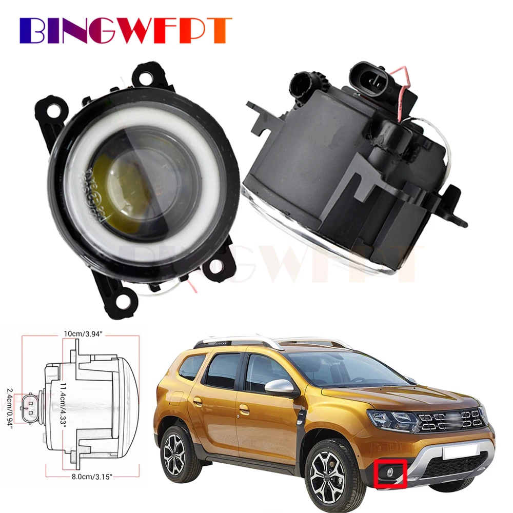 

Противотуманные фары, светодиодные лампы для Renault 2012-2015, Дастер, дневные ходовые огни, дневные ходовые огни, 12 В