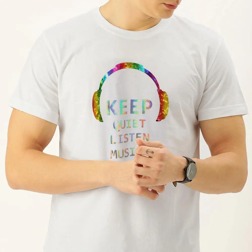 Цветные наушники с лазерным вырезами Серебристые пленка музыкальным логотипом