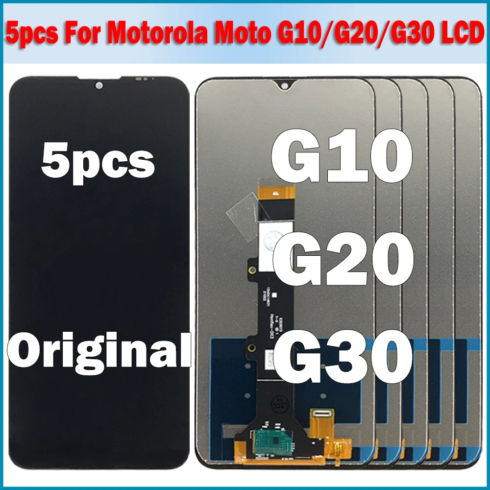 5 шт./лот для Moto G10 XT2127-2 ЖК-дисплей с сенсорным экраном G20 ЖК-дигитайзер в сборе MOTO G30