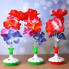Оптоволоконный цветочный светильник, цветная пластиковая ваза капок, День Святого Валентина, домашний цветок, волоконная светодиодная лампа, оптоволоконная лампа, Рождественский букет