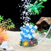 resin artificial coral aquarium decoration fish tank volcano air bubble stone aquarium ornaments accessories home decor