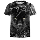 Уличная 3D рубашка с принтом и с короткими рукавами для мужчин и женщин на открытом воздухе на каждый день животное, Лев, тигр спецэффектов повседневная одежда с О-образным вырезом, футболка