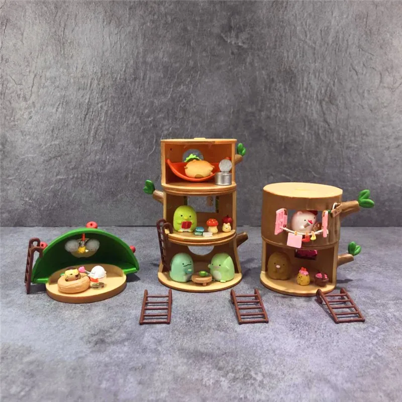 Sumikko Gurashi JP экшн-игрушка мини-Фигурки Коллекция дерево пень Кукольный дом глухая