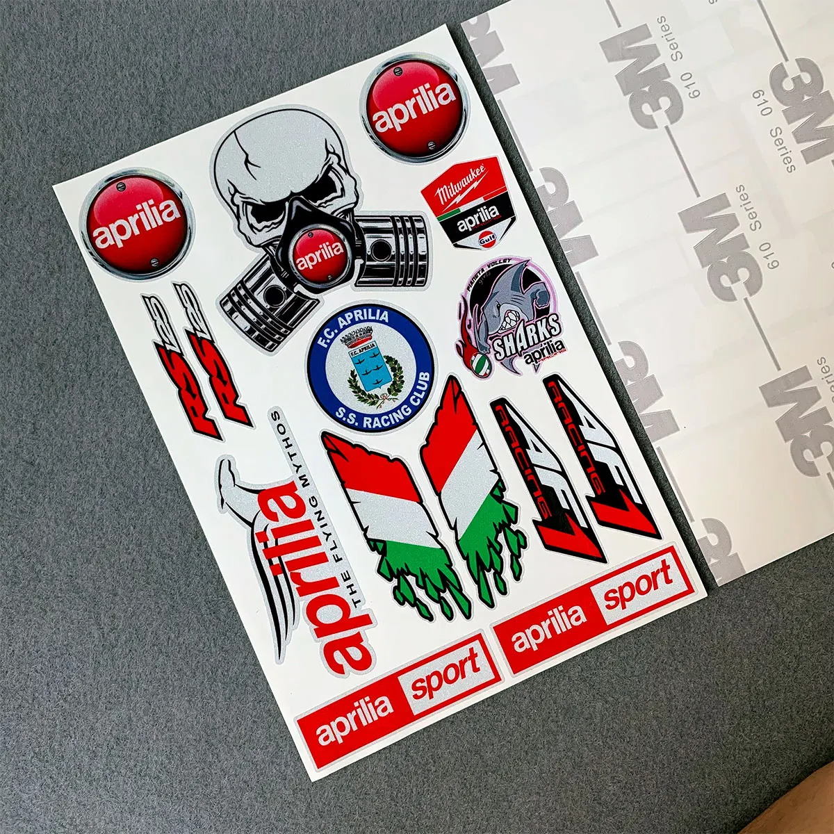 3 м с высокой отражающей способностью наклейки для Aprilia Racing РСВ RS Tuono SR50 мотоцикл