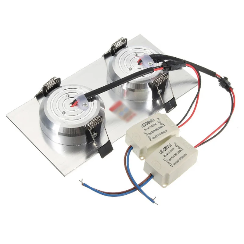 Супер яркий Встраиваемый светодиодный светильник с регулируемой яркостью COB 3 Вт