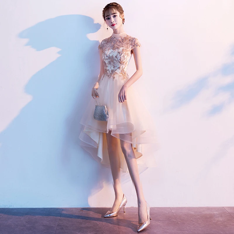 Женское платье подружки невесты It's Yiiya белое элегантное большого размера с