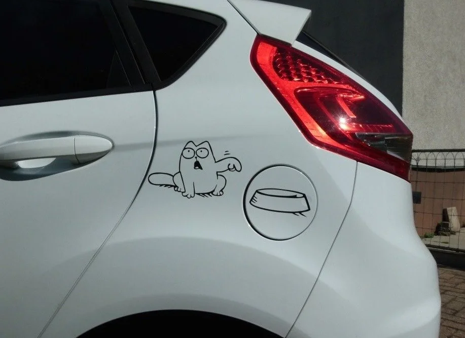 1 шт. забавная виниловая Авто Наклейка на стену для ноутбука топливный бак