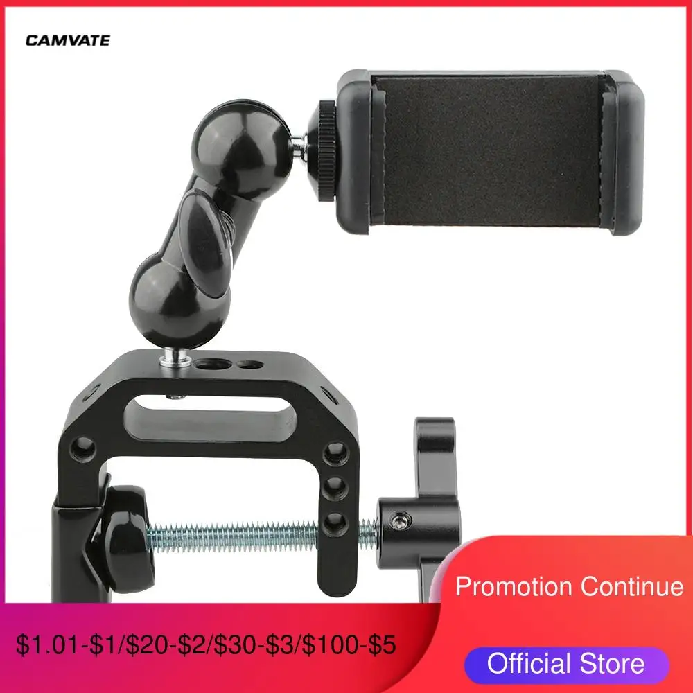 CAMVATE Новый C образный зажим с шаровой головкой крепление сотового телефона