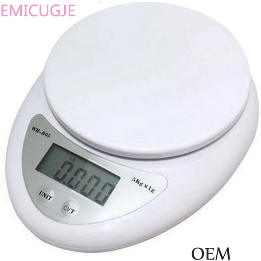 Весы для взвешивания светодиодный Электронные весы WEIHENG 5000 г/1 г 5кг портативные