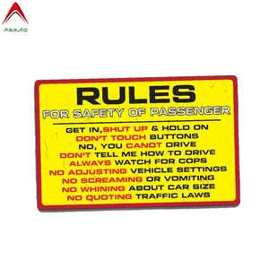 Aliauto правила безопасности пассажирского автомобиля Наклейка Виниловая наклейка для грузовика 4x4 внедорожник 4WD грязь JDM гонка водонепроницаемый, 13 см * 9,5 см