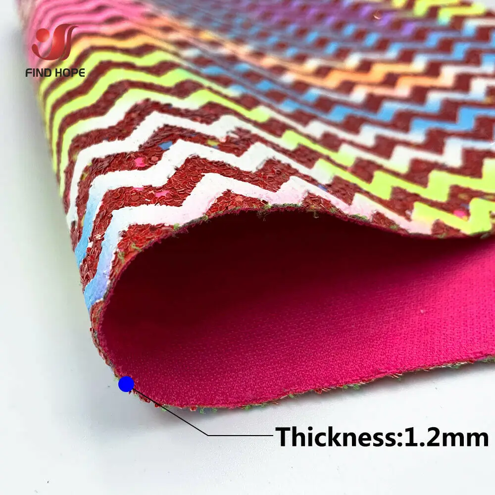 Массивная переливающаяся волна с блестками из искусственной кожи швейная ткань