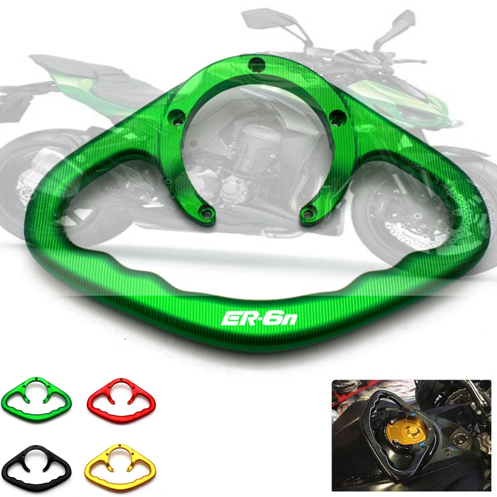 

For KAWASAKI ER-6N ER-6F 2006-2016 accesorios de la motocicleta CNC de asas de mano tanque barra maneja reposabrazos