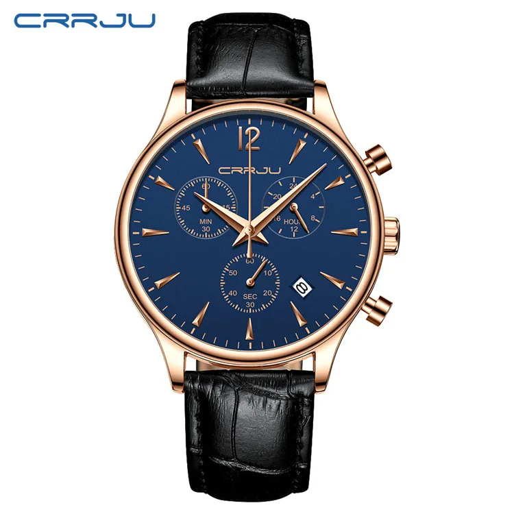 rose blue Для мужчин s спортивные часы для мужчин Лидирующий бренд роскошные кожаные кварцевые автоматические часы с датой мужские армейские военные водонепроницаемые наручные часы - Цвет: rose blue