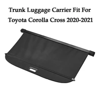 car interior cargo cover trunk cover luggage carrier curtain with pull buckle fit for toyota corolla cross