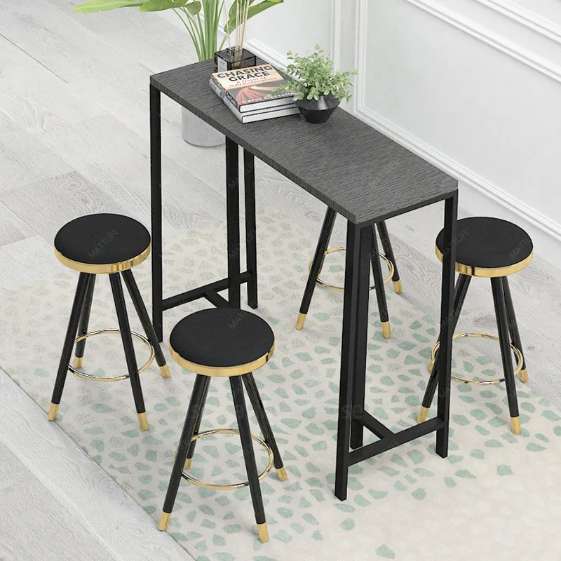 Скандинавский роскошный позолоченный барный стул высокий Современный барные