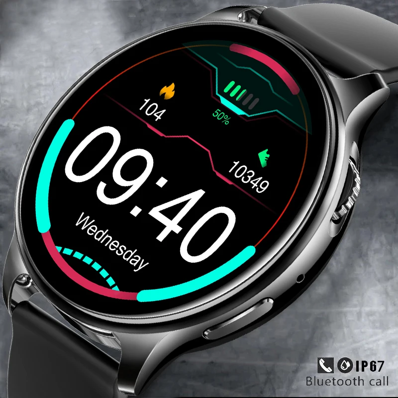 

New Smart Watch Men 1.32" 360*360 HD pixel Sport Fitness Watch IP67 Waterproof Bluetooth Call For Android ios smartwatch Men+box