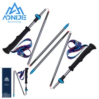 aonijie e4087 new carbon fiber folding pole ultralight trekking adjustable pole for outdoor hiking running and walking 110 130cm