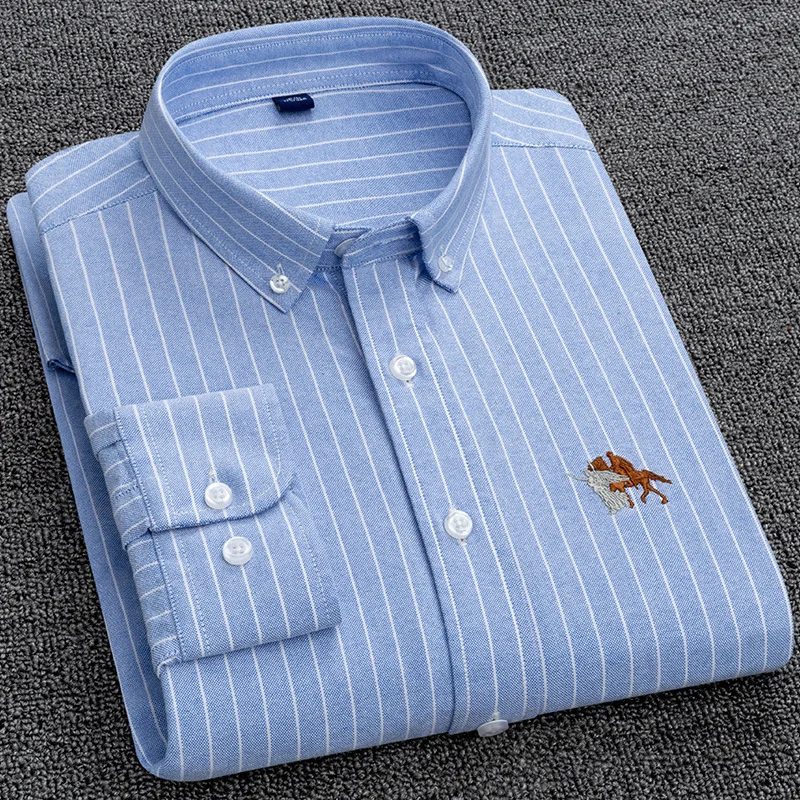

Spring new shirt men's 2021 men's casual shirt long sleeve shirt slim Plaid business men's shirt
