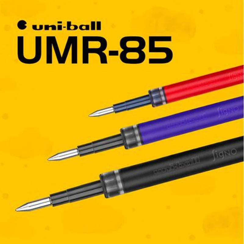 8 шт./лот Mitsubishi Uni UMR-85/83 гелевая ручка 0,5/0,38 мм Шар Signo пополнения чернил для UMN-105 UMN-152 UMN-207 заправляемая ручка канцелярских принадлежностей