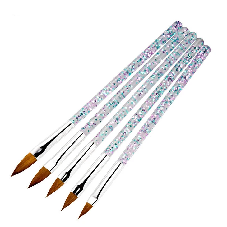 

5pcs/set Nail Pen Brush 5 Different Sizes Nail Glue Phototherapy Pen Suitable for Professional Salon or Home Use Gel Nail Brush
