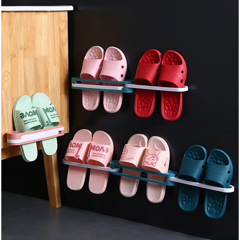 Складные Настенные обуви Полка для спортивной стойки тапочки обувной шкаф 3 в 1