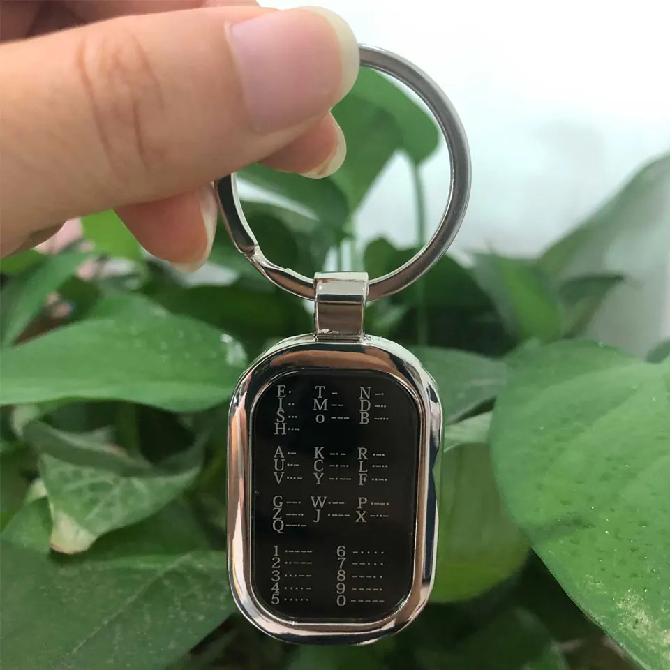 Брелок Retevis Ham Radio Morse Code 2-сторонний брелок для любительского радио драгоценный