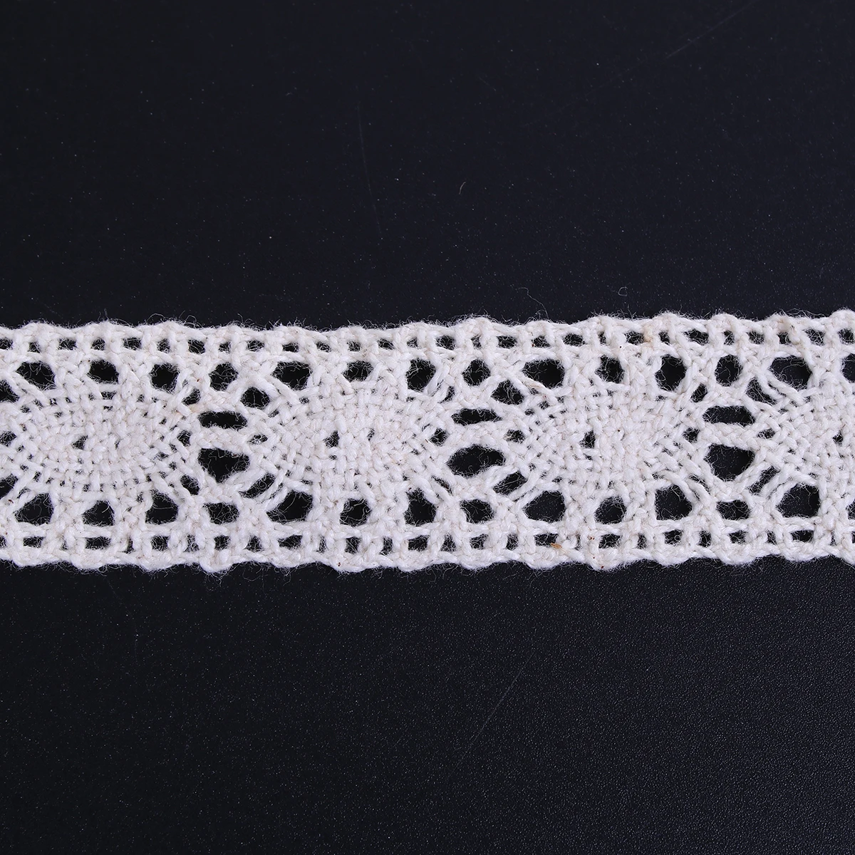 

5Yards High Quality Beautiful White Lace Ribbon Tape Lace Cotton Trim DIY Embroidered For Sewing Decoration African Lace Fabric