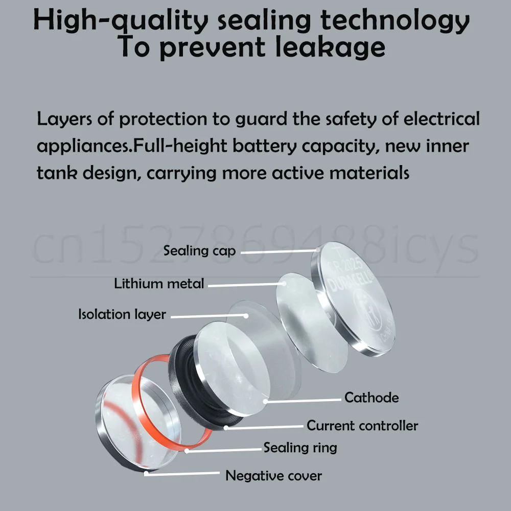 10 шт. оригинальные литиевые батареи DURACELL CR2025 DL2025 DLCR2025 ECR2025 GPCR2025 150 мАч 3 в для часов