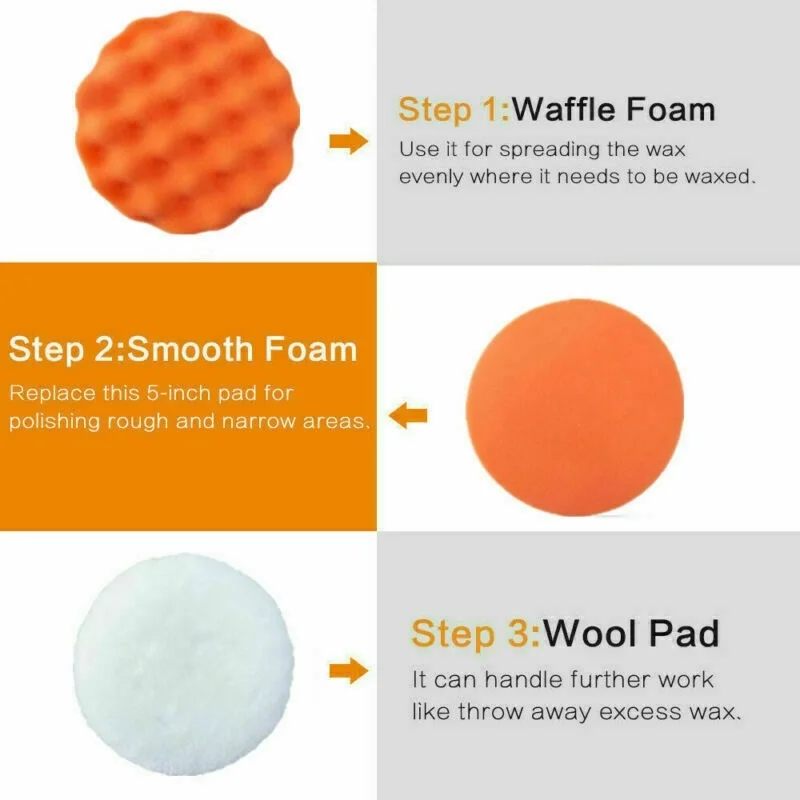 

Зеркальная шлифовальная машинка 5 дюймов, зеркальная полировальная Накладка для капота