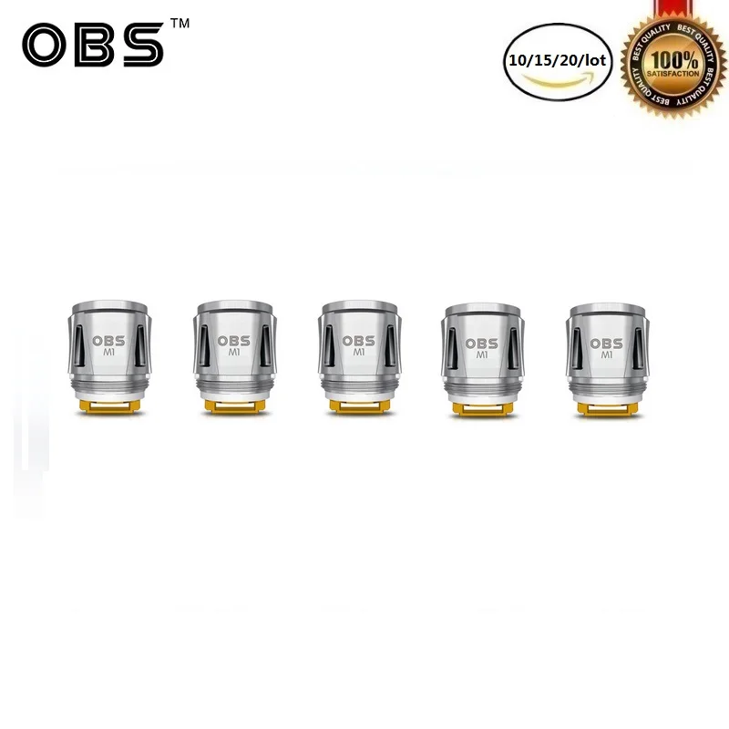 10/15/20pcs/lot Original OBS M1 Mesh 0.2ohm Coil for Cube X Kit Vaporizer Draco Kits Vape Coils E-cigarette Accessories | Электроника