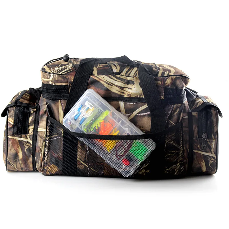 

Large Capacity Fishing Tackle Bag Waterproof Fishing Tackle Storage Bag Case Outdoor Travel Hunting Shoulder Bag fishing bags