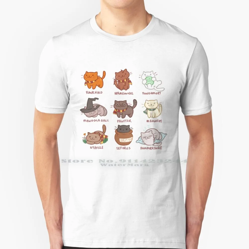 

Пушистая футболка Pawtter, хлопок, 6XL, Неко атсум, кошки, милый Draco Malfoy