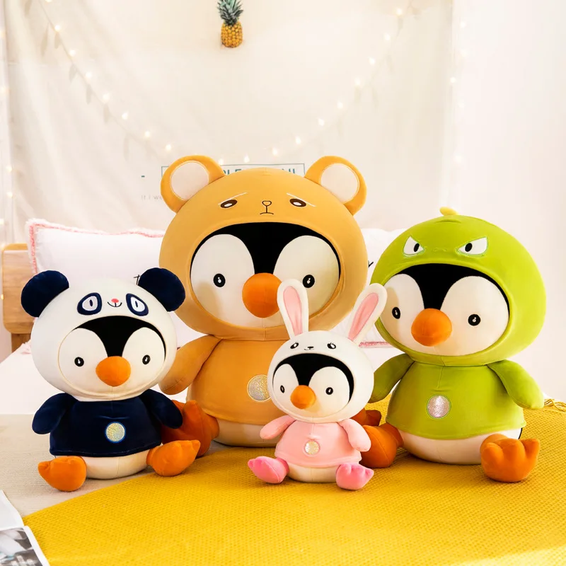 От 40 до 90 см Kawaii огромный мягкий пингвин плюшевые игрушки для детей мягкие куклы