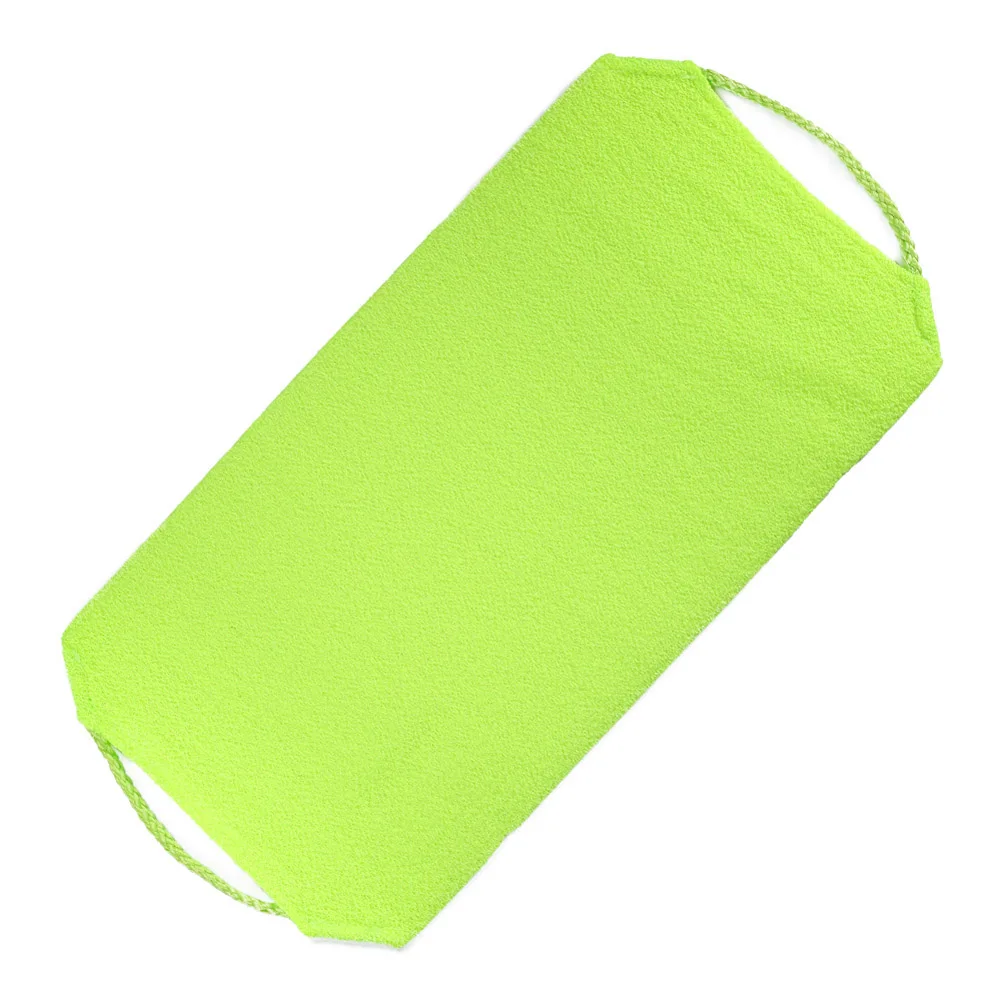 Green Drawstring Мягкая задняя губка для душа Отшелушивающий массаж банные щетки длинное банное полотенце глубокое очищение тела ванная комната используется NDS66 - Цвет: Green Drawstring