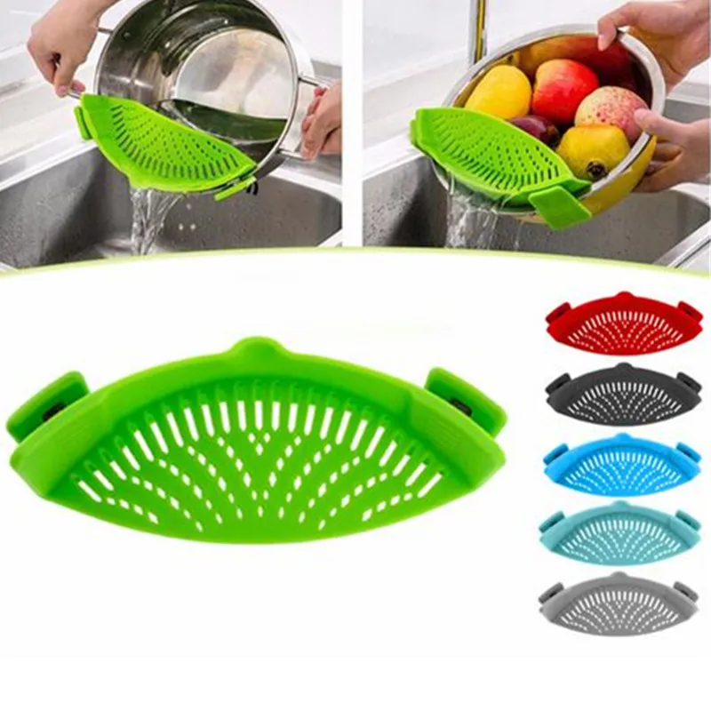 1 шт. силиконовые колдерс кухонные инструменты клип на фильтр для слива