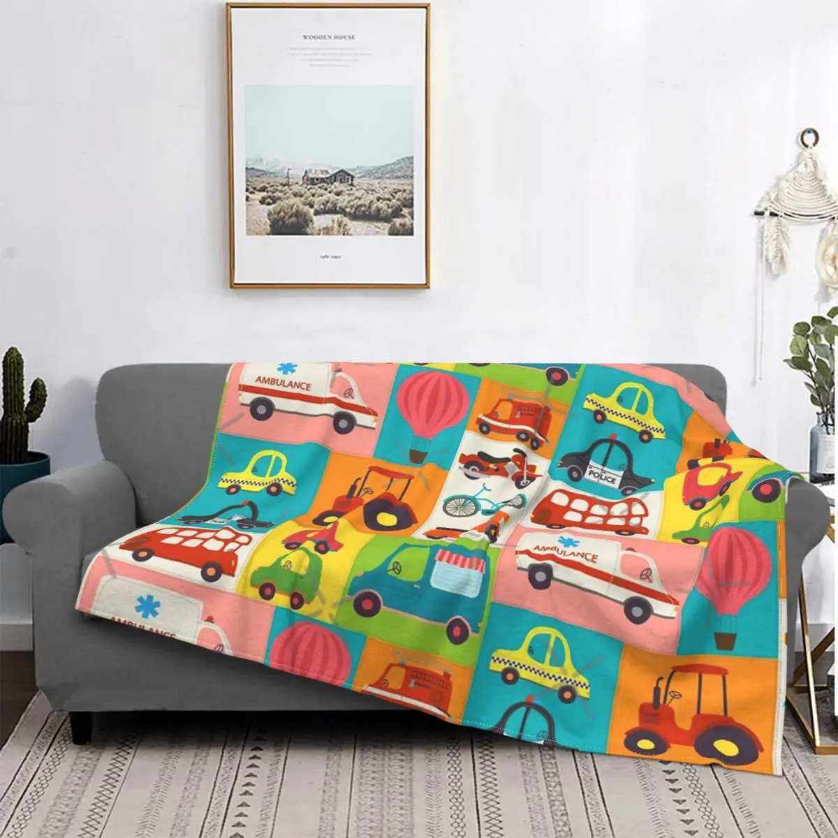 

Transportation Vehicles Quilt Pattern Blanket Bedspread Bed Plaid Bed Cover Bed Blankets Picnic Blanket Blankets For Bed