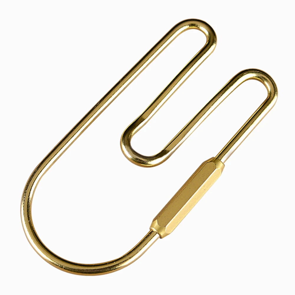

Unisex Vintage Brass Loop Keychain Car Golden Key Organizer Holder Keyring Decoration Women men Key chain
