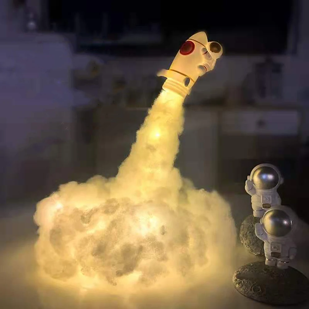 Светодиодный ночсветильник с облаками и астронавтом креативный подарок на день