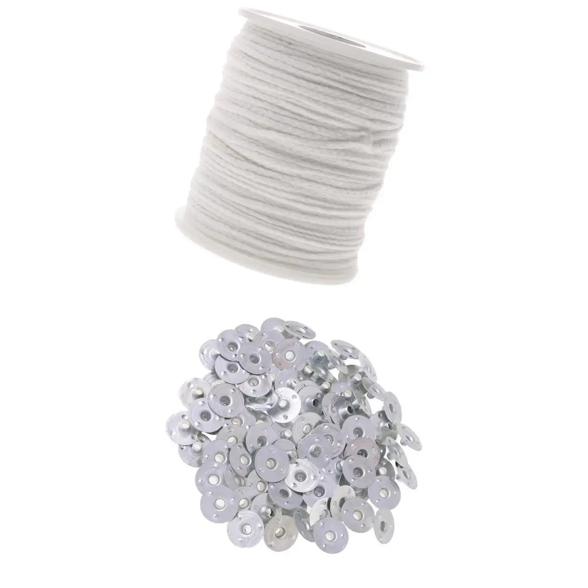 200 шт. металлическая подставка для свечей 61 м хлопковый стержень | Дом и сад