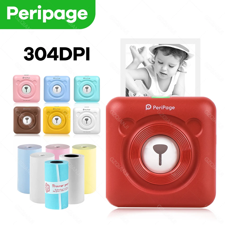 

Портативный карманный мини-принтер Peripage, 58 мм, Bluetooth, 203 точек/дюйм