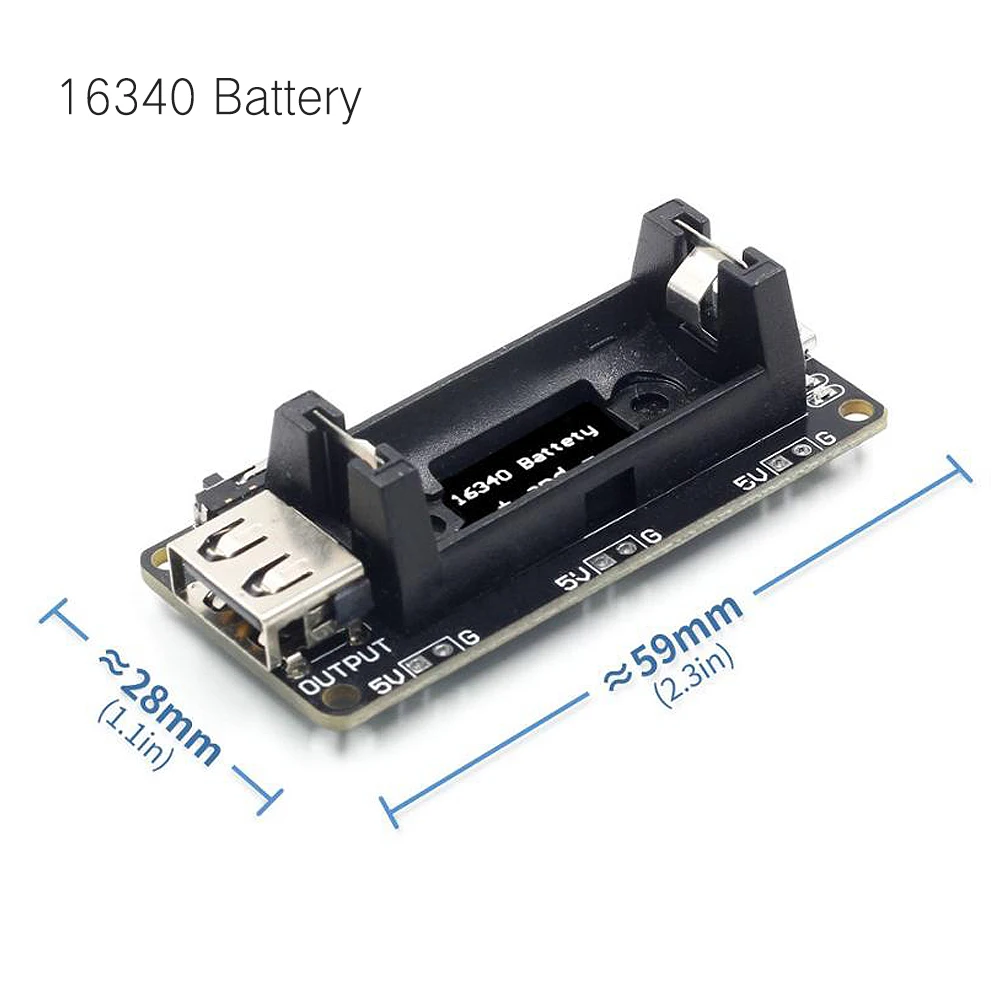 ESP8266 ESP32 Dual 5V And 3.3V Output 4.5V-5.5V Rechargeable 16340 Lithium Battery Charger Shielding Module USB For Arduino | Инструменты