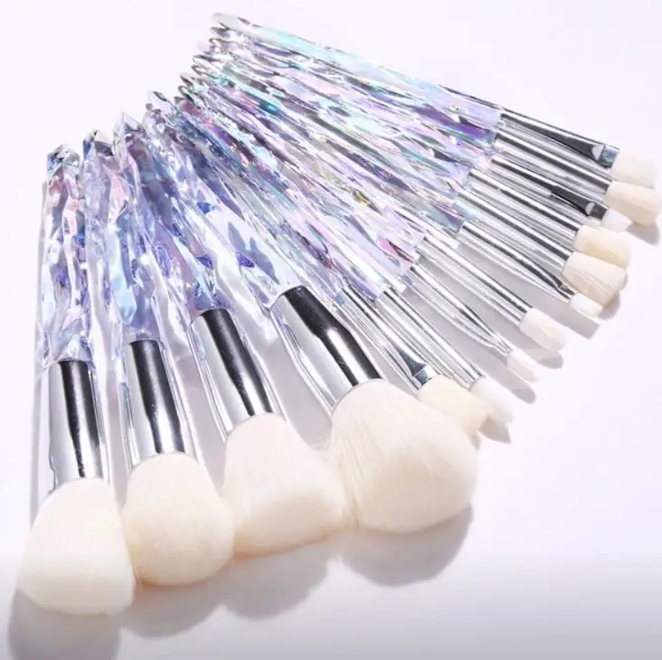 10 шт алмазные профессиональный набор косметических кистей для макияжа пудры