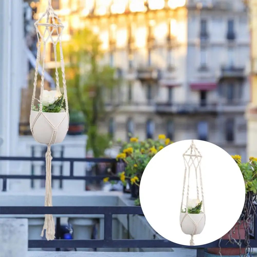 Ручная вешалка цветочный горшок Бохо Крытый Открытый настенный завод корзина