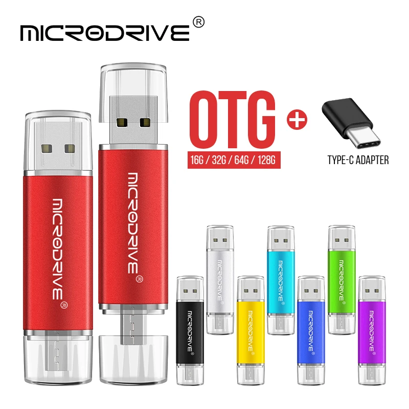 OTG USB 2,0 флэш накопители 3 в 1 флэш накопитель 64 Гб 128 ГБ флэш накопитель для Micro/Type C Android 8 ГБ 16 ГБ 32 ГБ внешнее хранилище