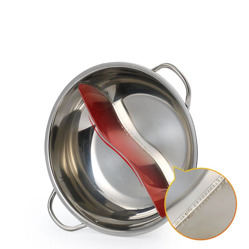 Горячий горшок утолщение бульон бытовой нержавеющей стали горячий бассейна